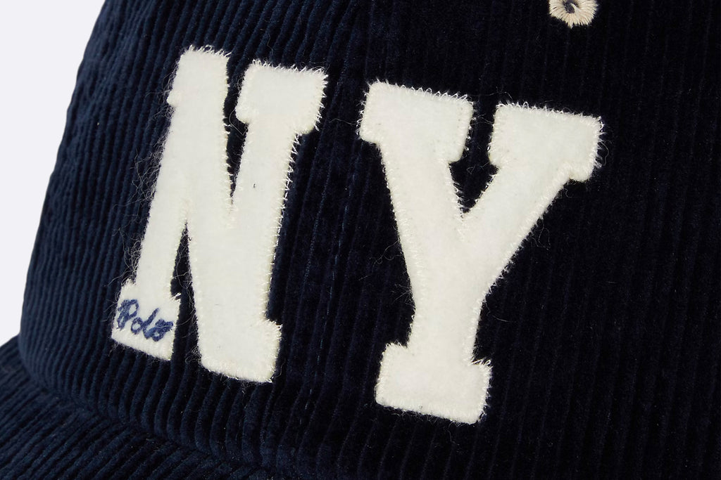 Gorra Polo Ralph Lauren Corduroy Authentic Baseballcap azul marino unisex
