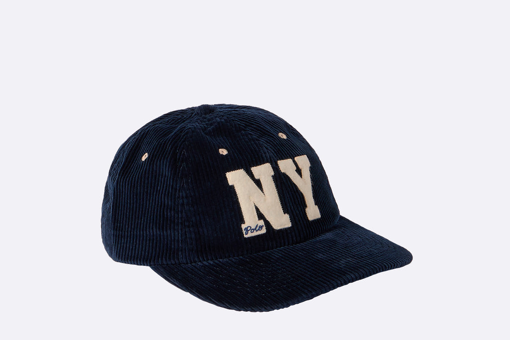 Gorra Polo Ralph Lauren Corduroy Authentic Baseballcap azul marino unisex