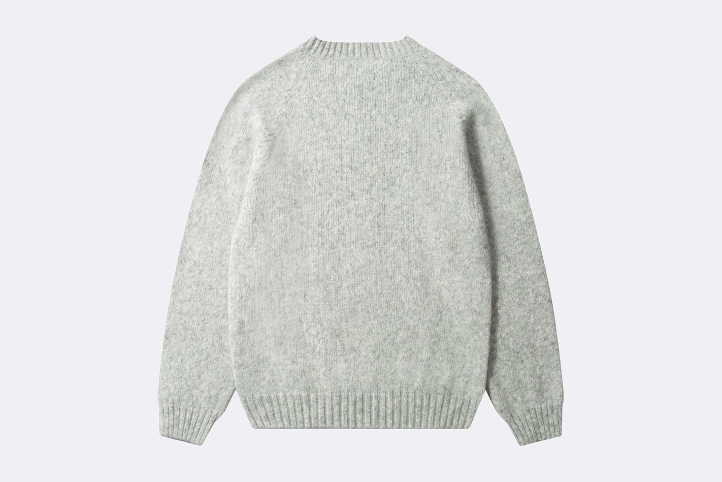 Jersey Edmmond Studios Glasgow Sweater Plain Light Grey Melange para hombre