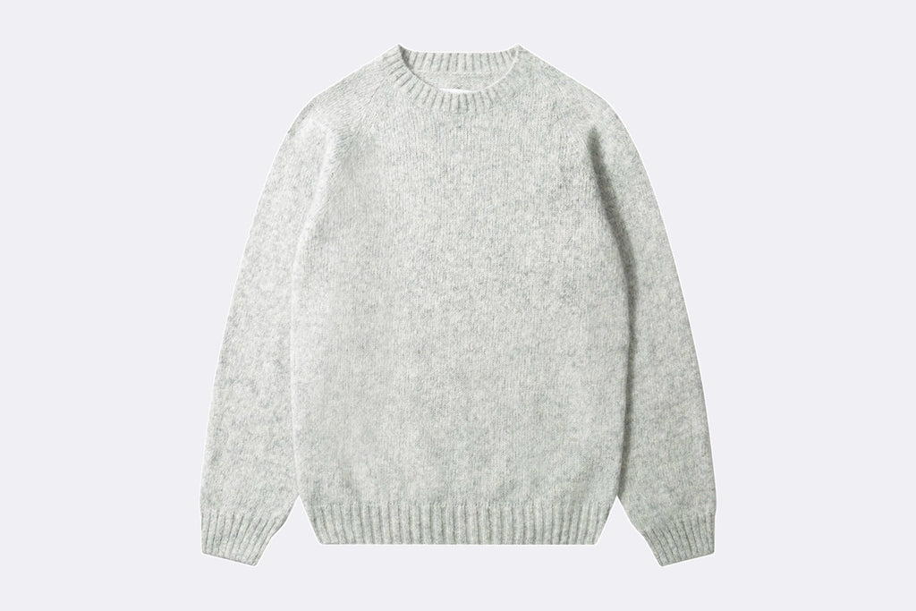 Jersey Edmmond Studios Glasgow Sweater Plain Light Grey Melange para hombre