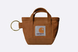 Llavero Carhartt WIP Mini Tote Bag Keychain Marron Unisex