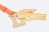 Llavero Lacoste Mirror Ball Racket Crocodile Keychain Naranja Unisex