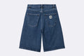 Pantalon Carhartt WIP Brandon Short Vaquero Azul para Mujer