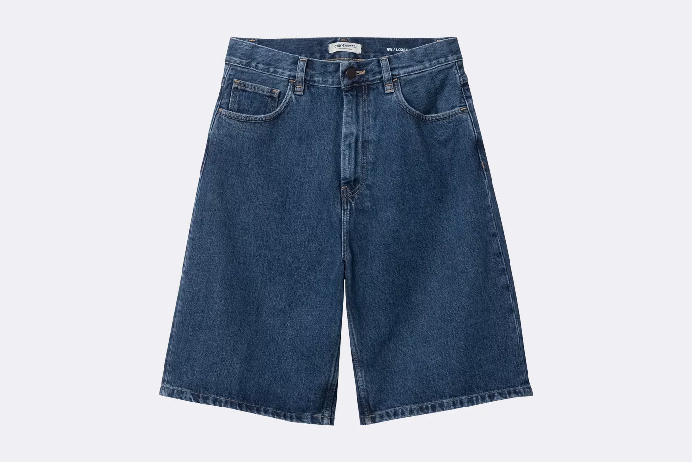 Pantalon Carhartt WIP Brandon Short Vaquero Azul para Mujer