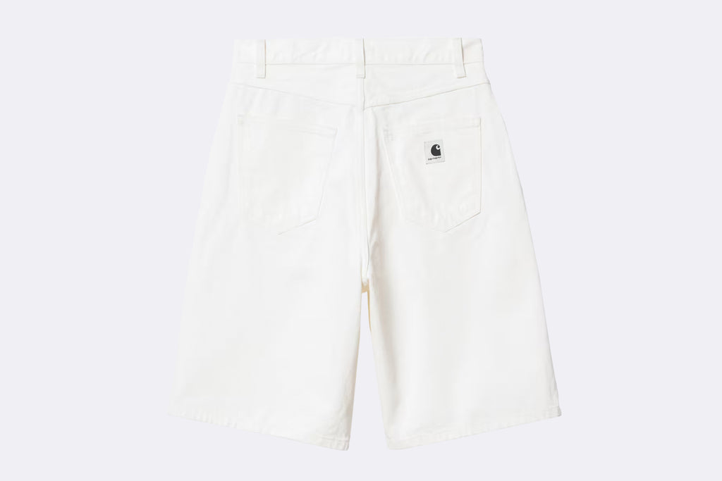 Pantalon Carhartt WIP Brandon Short Vaquero Blanco para Mujer