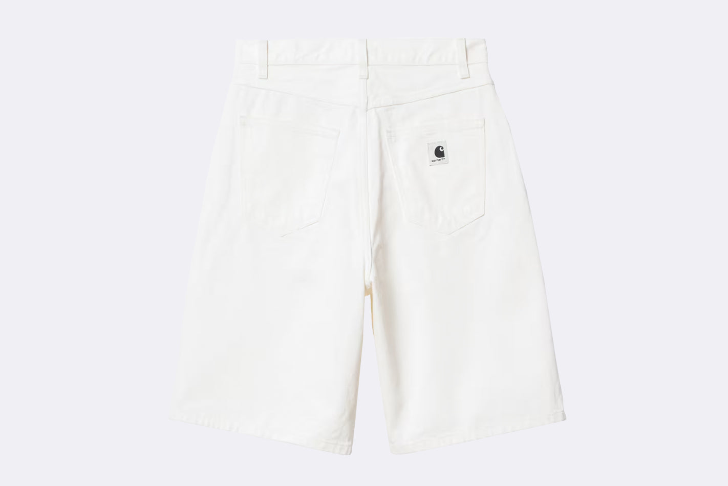 Pantalon Carhartt WIP Brandon Short Vaquero Blanco para Mujer