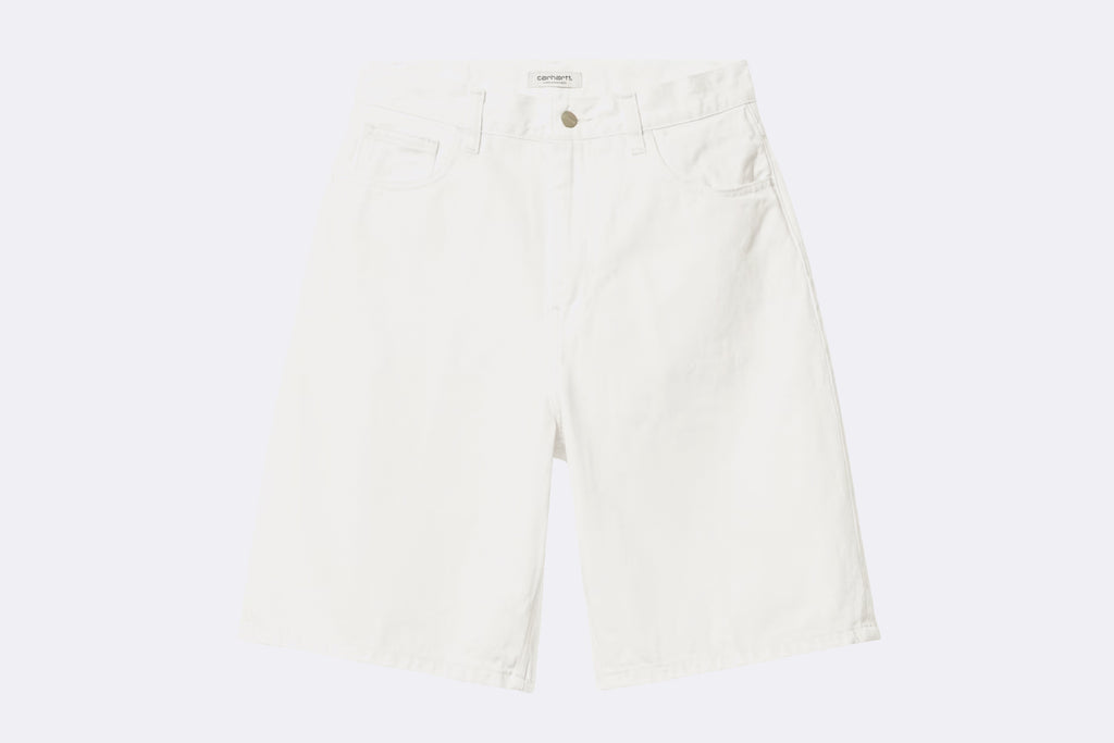 Pantalon Carhartt WIP Brandon Short Vaquero Blanco para Mujer