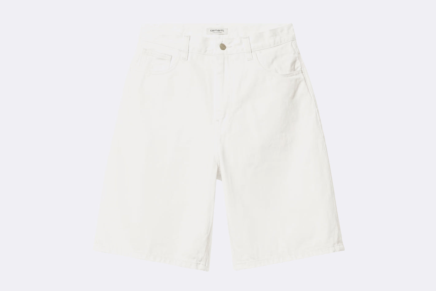 Pantalon Carhartt WIP Brandon Short Vaquero Blanco para Mujer
