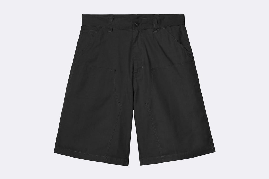 Pantalon Carhartt WIP Postal Double Knee Short Negro para Hombre