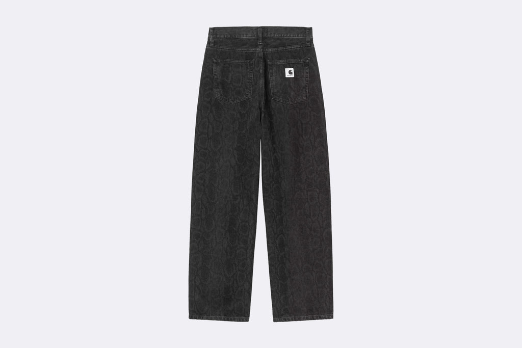 Pantalon Carhartt WIP Snake Arin Pant Negro estampado para mujer