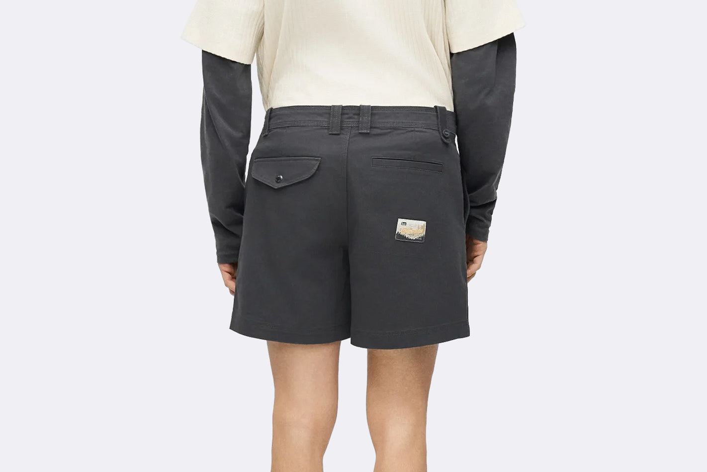 Pantalon Columbia Acker Rock Twill Short Gris para Hombre