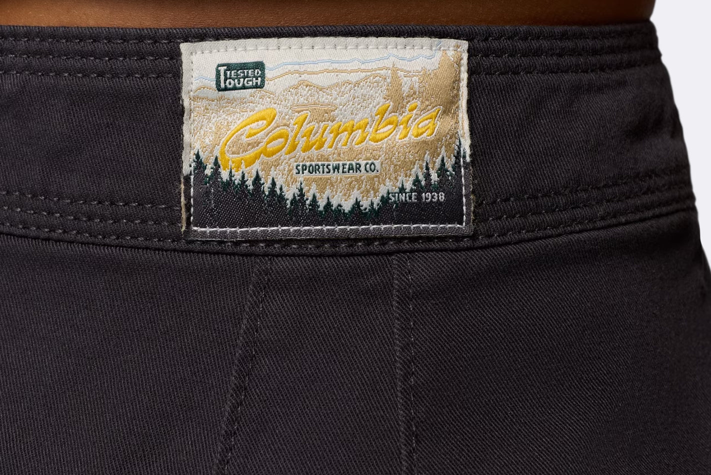 Pantalon Columbia Acker Rock Twill Short Gris para Mujer
