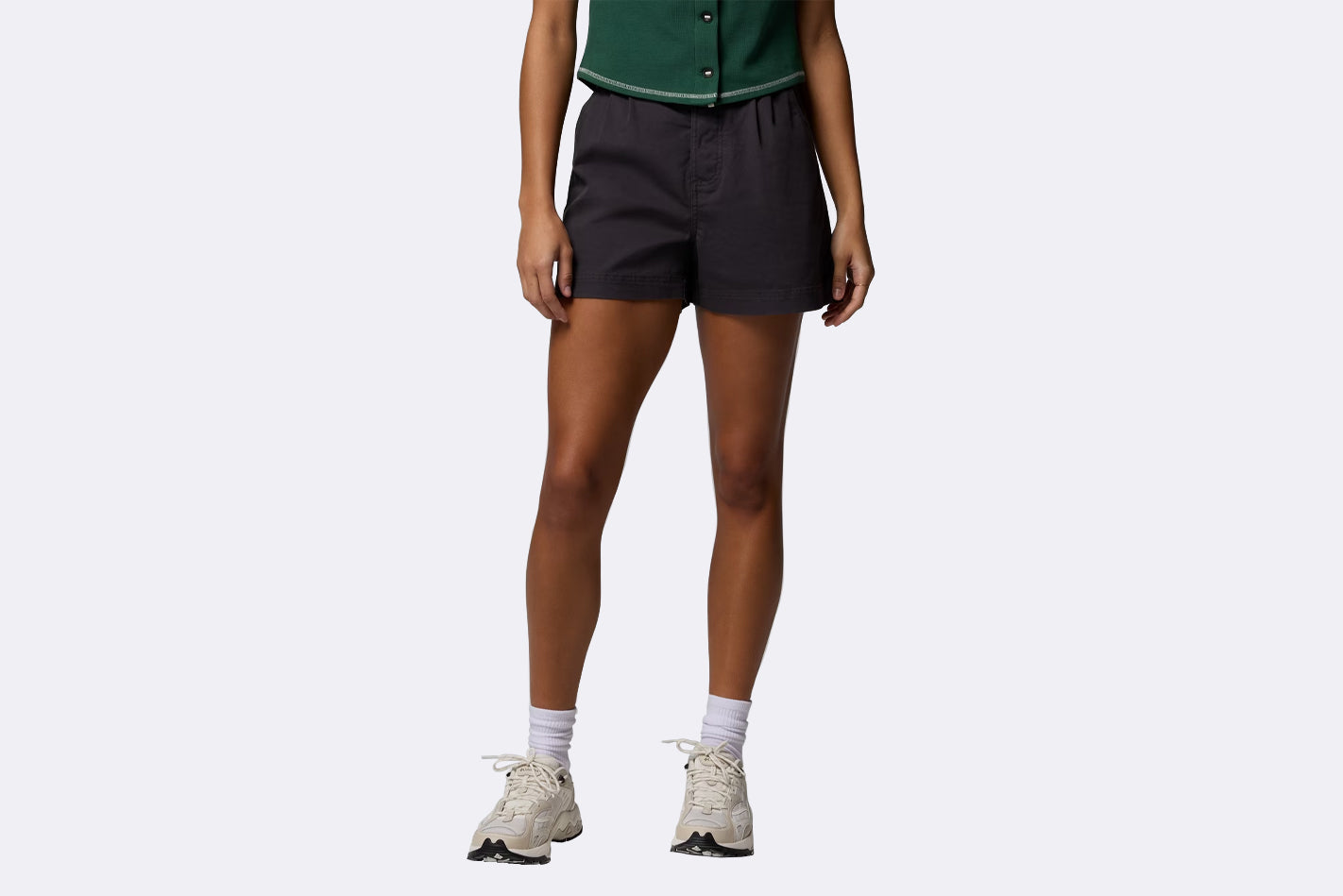 Pantalon Columbia Acker Rock Twill Short Gris para Mujer