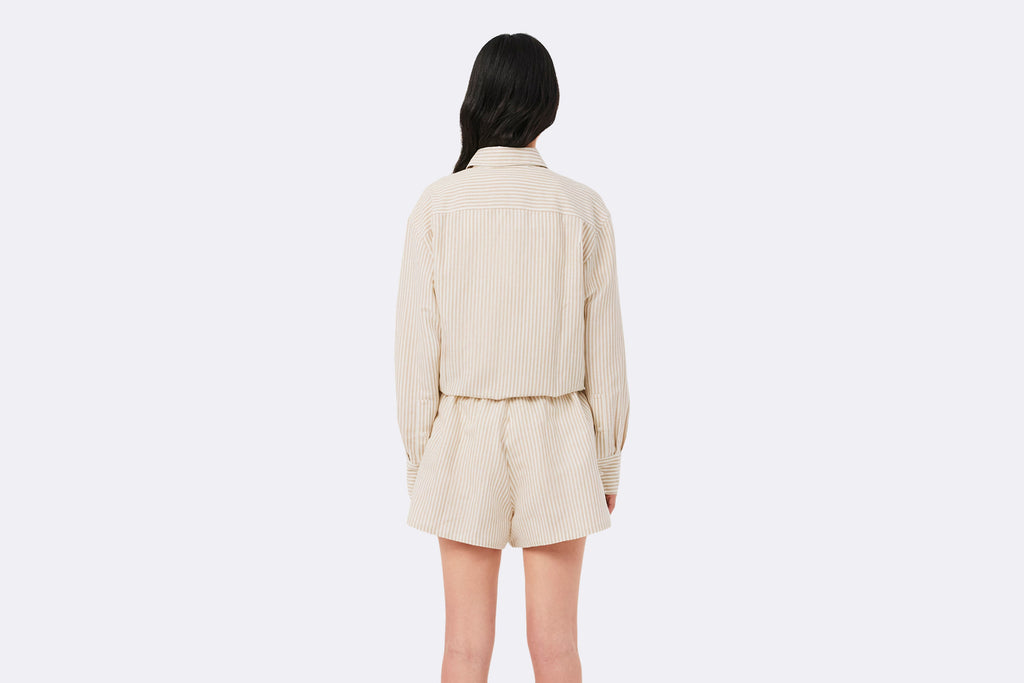 Pantalon corto Lacoste Beige mujer