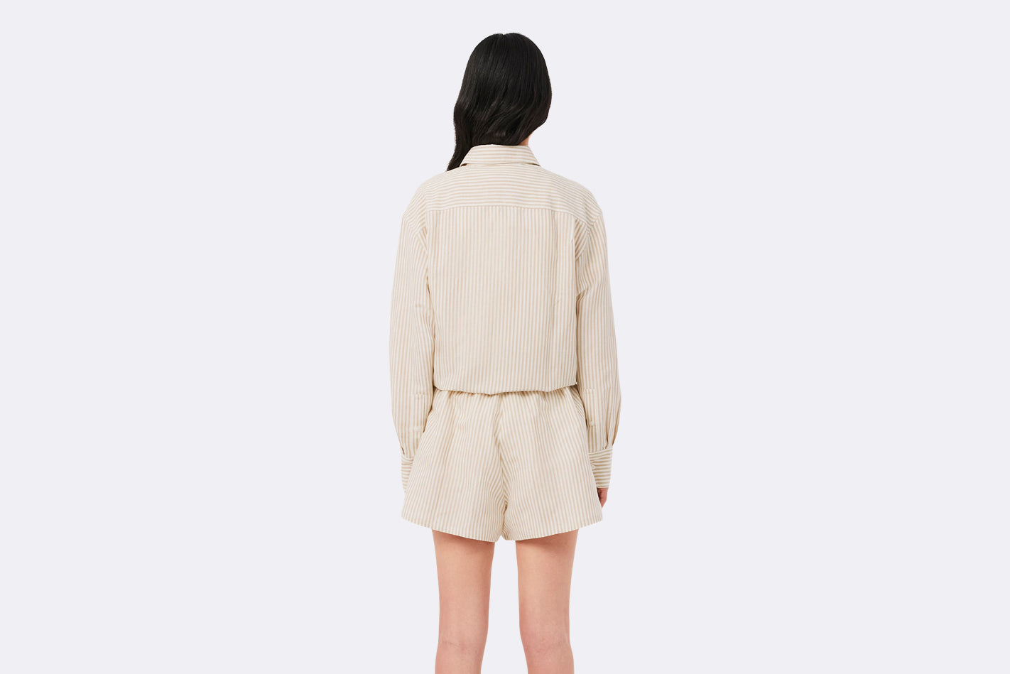 Pantalon corto Lacoste Beige mujer