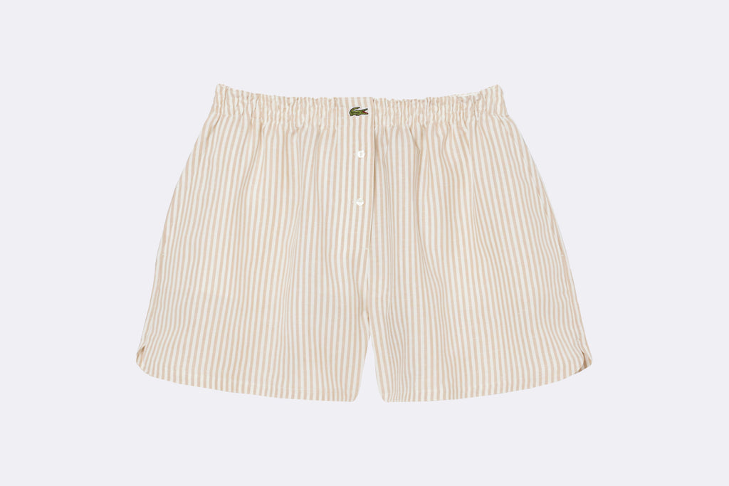 Pantalon corto Lacoste Beige mujer