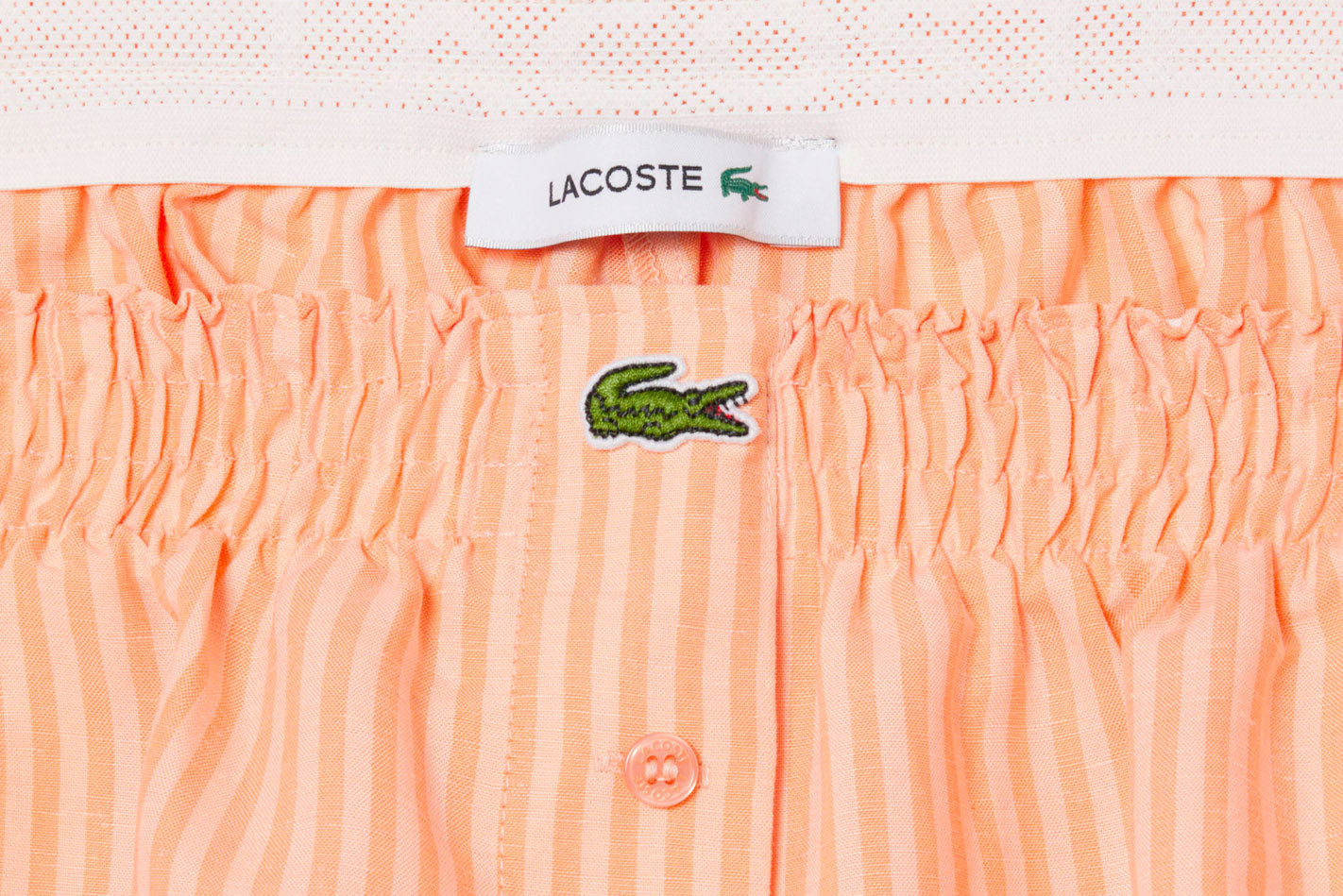 Pantalon Lacoste Bermuda Short Naranja para Mujer