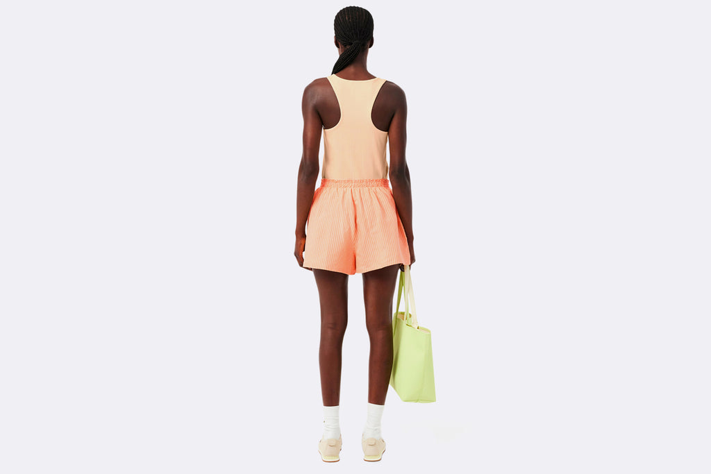 Pantalon Lacoste Bermuda Short Naranja para Mujer
