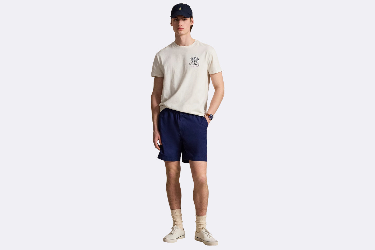 Pantalon Polo Ralph Lauren Woven Shorts Azul marino para hombre