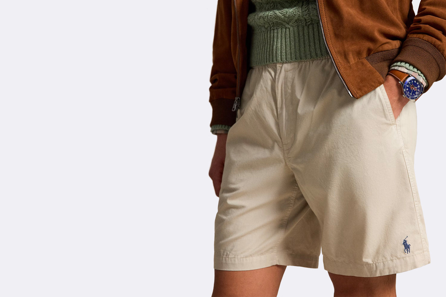 Pantalon Polo Ralph Lauren Woven Shorts Beige para Hombre