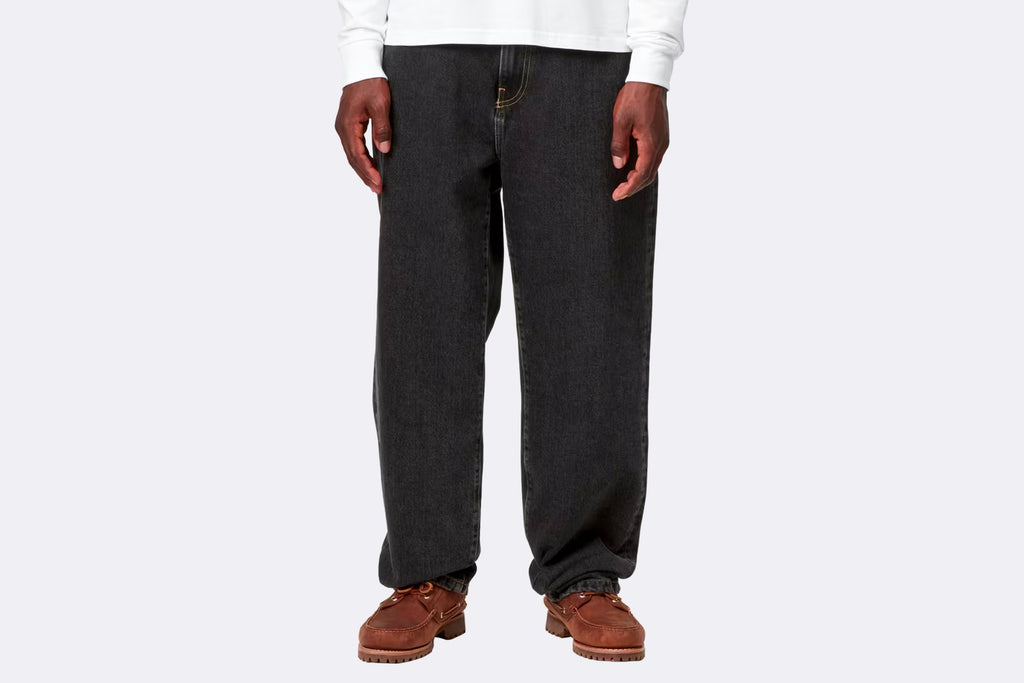 Pantalon Carhartt WIP Aaron Pant Black Stone Washed para hombre