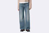 Pantalon Carhartt WIP Jane Pant Blue Dark Used Wash para mujer