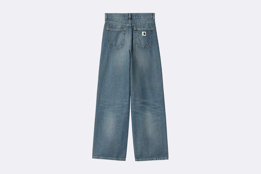 Pantalon Carhartt WIP Jane Pant Blue Dark Used Wash para mujer