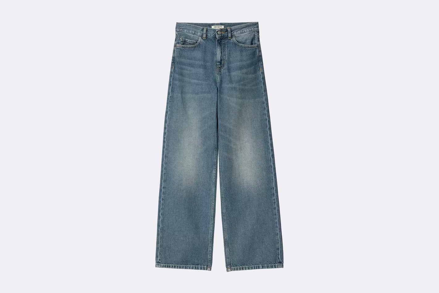 Pantalon Carhartt WIP Jane Pant Blue Dark Used Wash para mujer