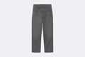 Pantalon Carhartt WIP Single Knee Pant Graphite Stone Canvas para hombre