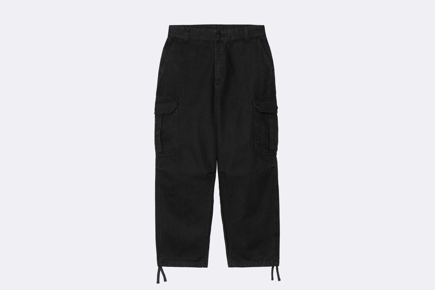 Pantalon Carhartt WIP Stanton Cargo Pant Black Stone Washed para hombre