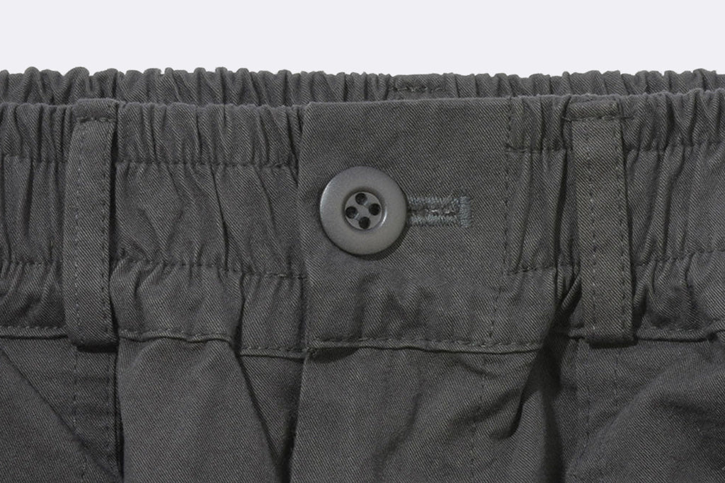 Kappy One Tuck Wide Fatigue Pants Charcoal
