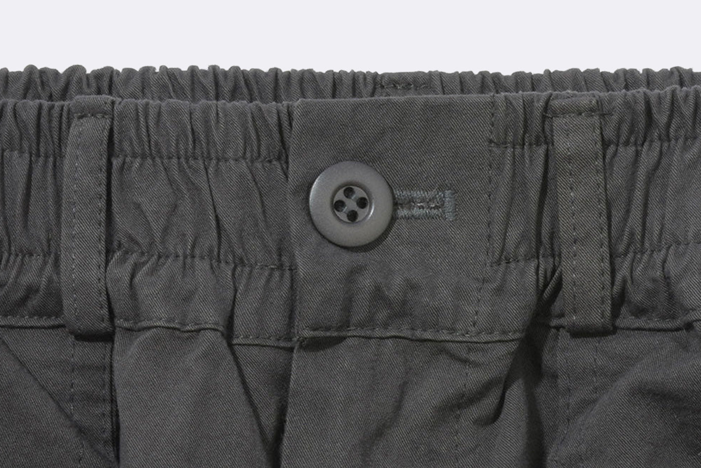 Kappy One Tuck Wide Fatigue Pants Charcoal