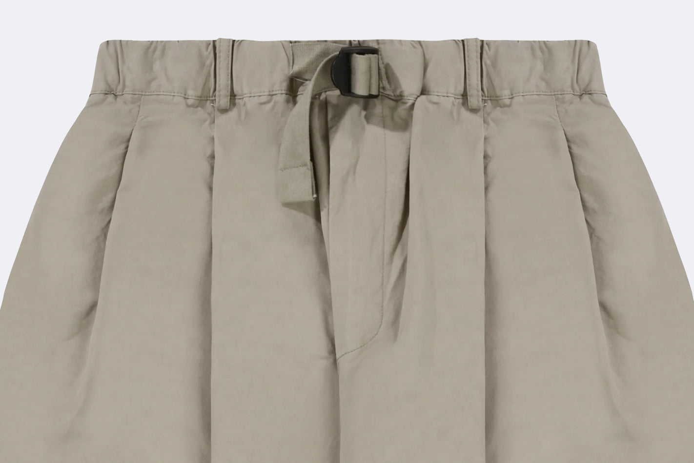 Pantalones Kappy Design Two Tuck Wide Fatigue Pants Beige Unisex