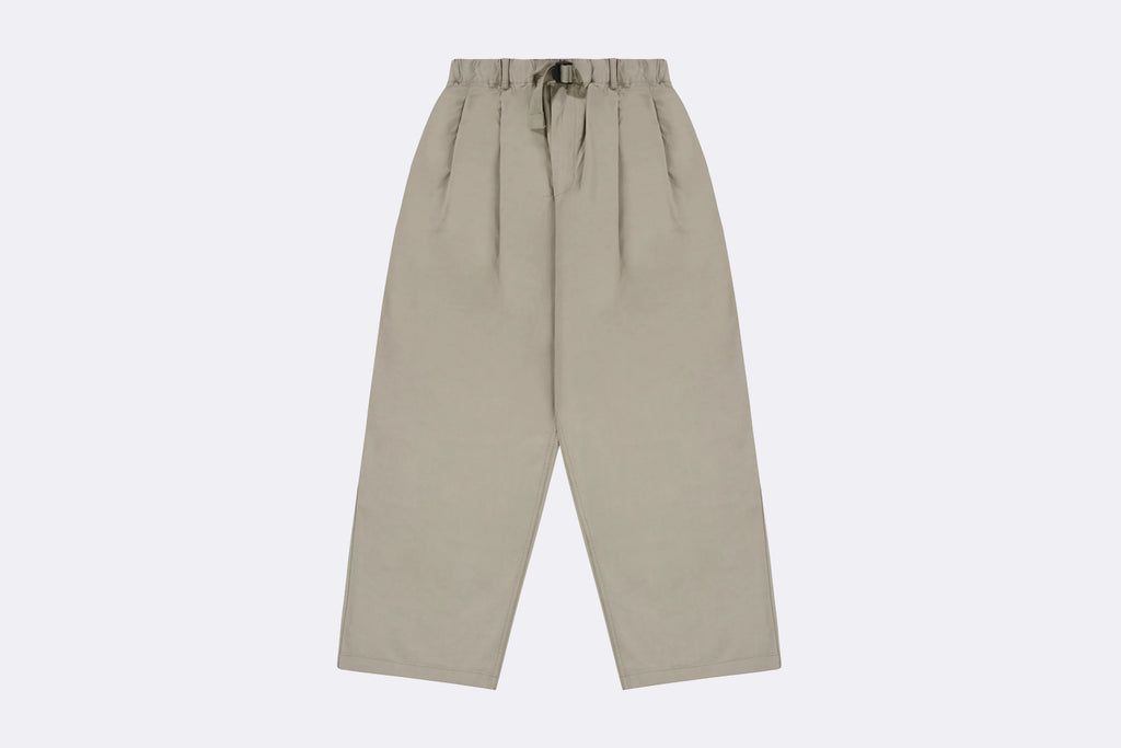 Pantalones Kappy Design Two Tuck Wide Fatigue Pants Beige Unisex