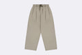 Pantalones Kappy Design Two Tuck Wide Fatigue Pants Beige Unisex