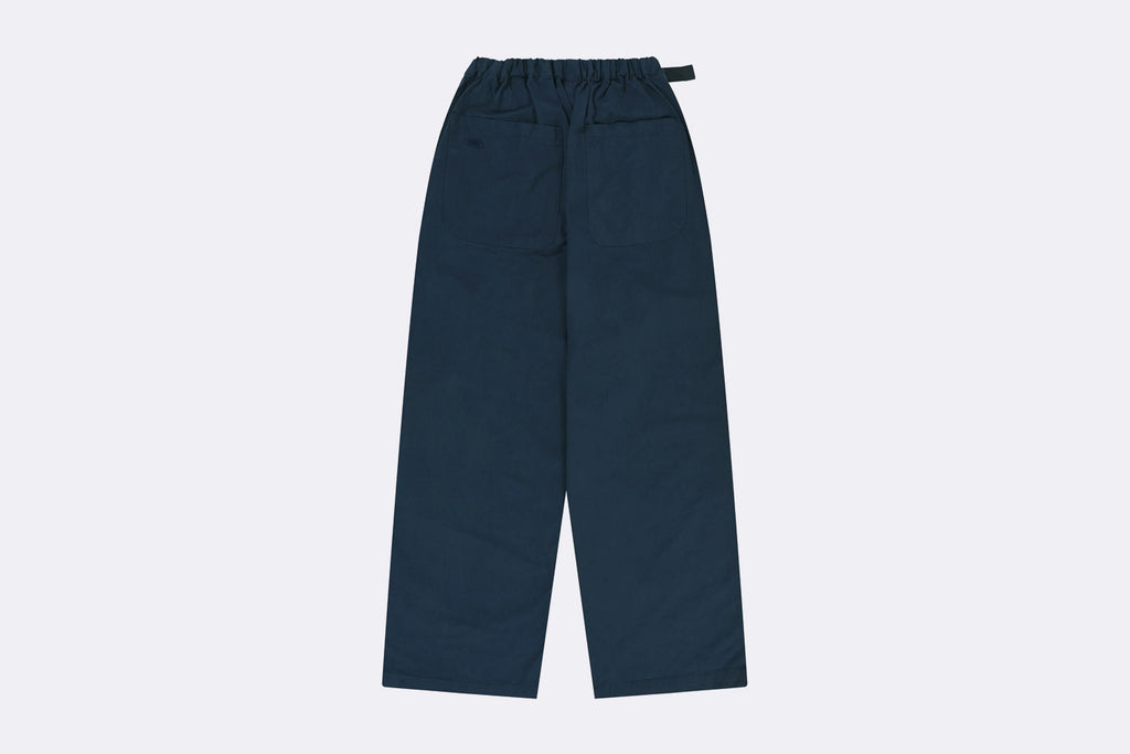 Pantalones Kappy Design Two Tuck Wide Fatigue Pants Azul Unisex