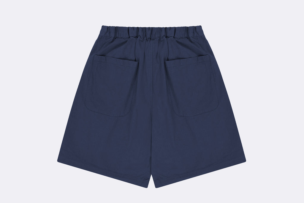 Pantalones Kappy Two Tuck Wide Half Pant Azul Unisex