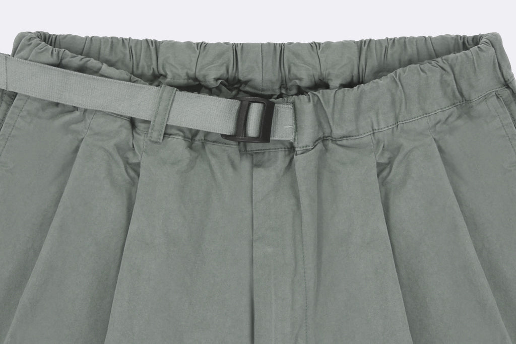 Pantalones Kappy Two Tuck Wide Half Pant Gris Unisex