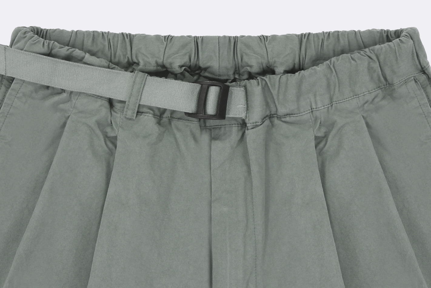 Pantalones Kappy Two Tuck Wide Half Pant Gris Unisex