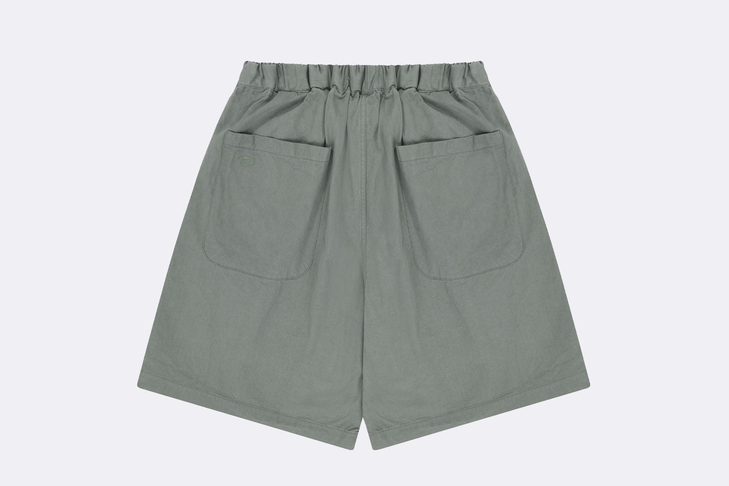 Pantalones Kappy Two Tuck Wide Half Pant Gris Unisex