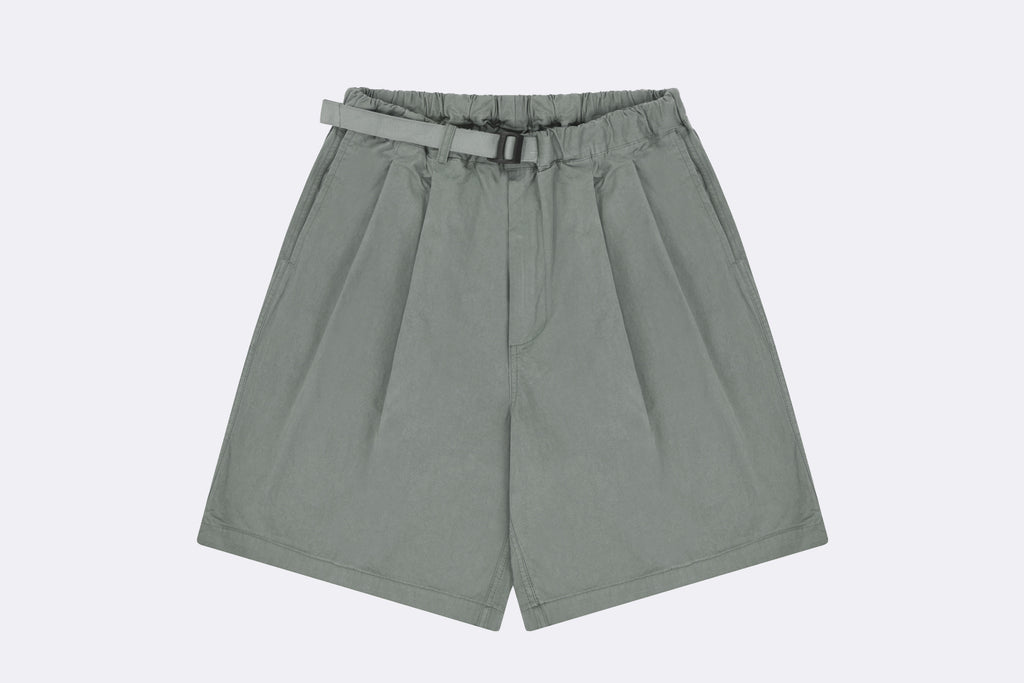 Pantalones Kappy Two Tuck Wide Half Pant Gris Unisex
