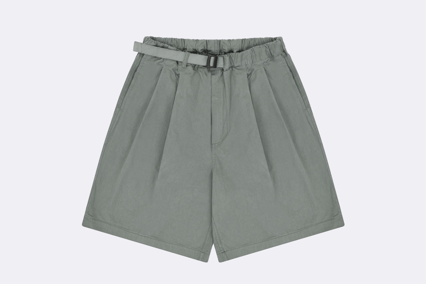 Pantalones Kappy Two Tuck Wide Half Pant Gris Unisex
