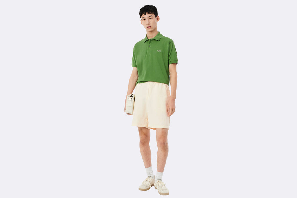 Pantalones Lacoste Linen Blend Shorts Beige para Hombre