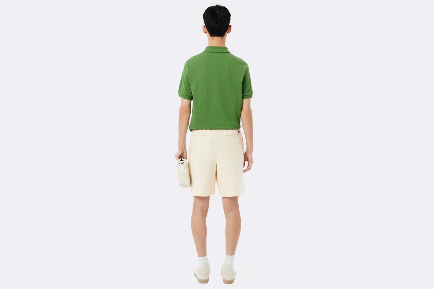 Pantalones Lacoste Linen Blend Shorts Beige para Hombre