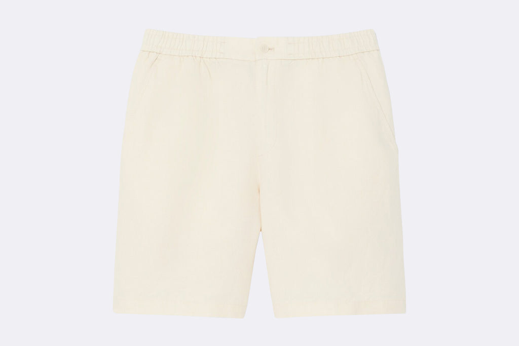 Pantalones Lacoste Linen Blend Shorts Beige para Hombre
