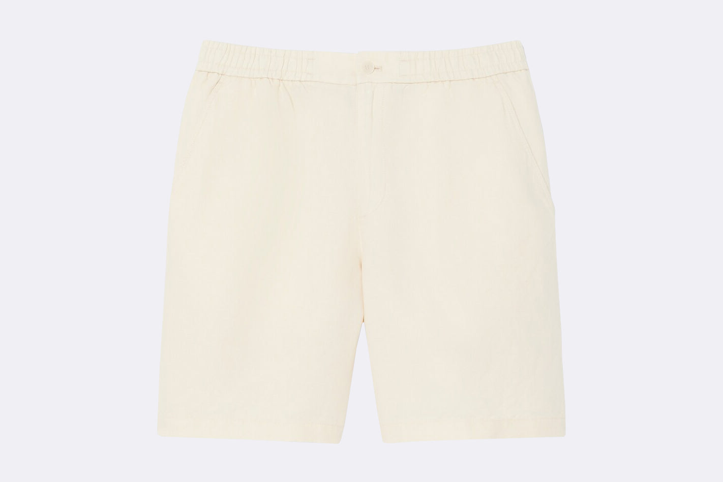 Pantalones Lacoste Linen Blend Shorts Beige para Hombre