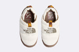 Pantunflas The North Face Nuptse Mule blanco y marron para mujer
