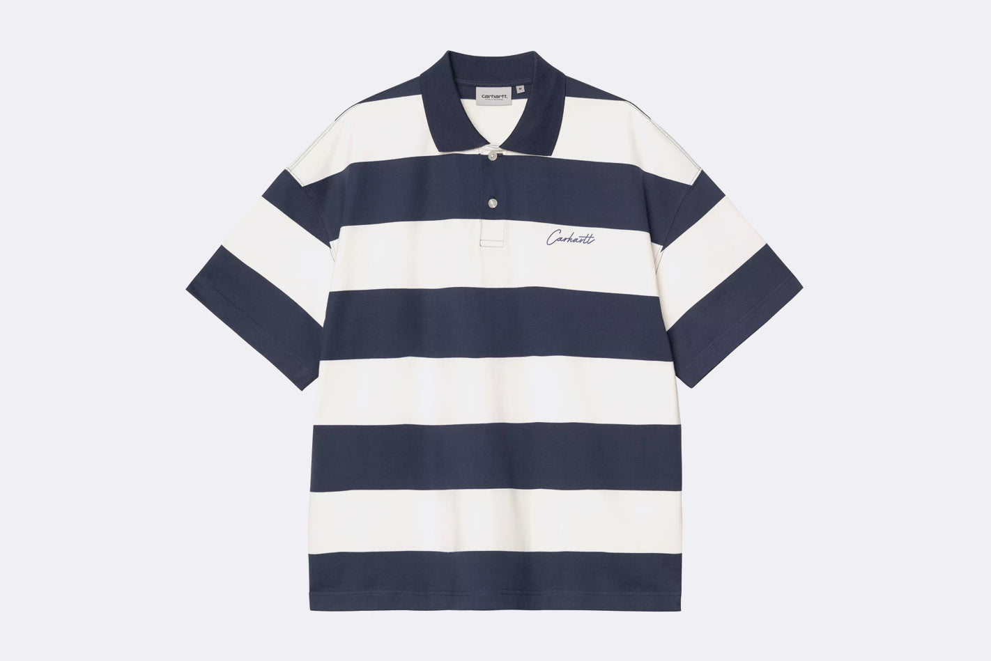 Polo Carhartt WIP Delray Polo Azul y Blanco para Hombre