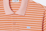 Polo Lacoste Ribbed Collar Polo Shirt Naranja para hombre