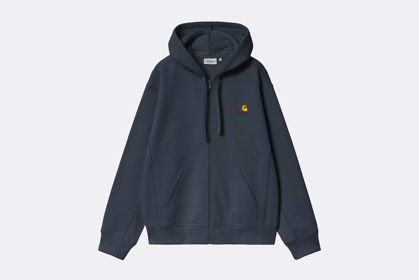 Sudadera Carhartt WIP Hooded American Script Jacket Azul para Hombre